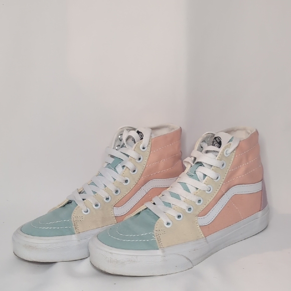 Vans Shoes - Vans Sk8 Hi Tampered Pastel Block Sneakers